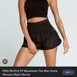 Free People Black Shorts
